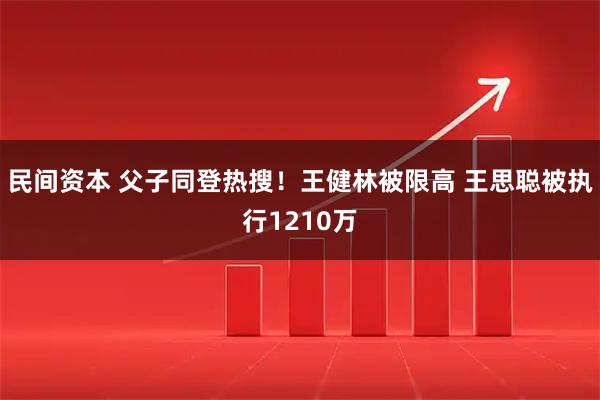 民间资本 父子同登热搜！王健林被限高 王思聪被执行1210万