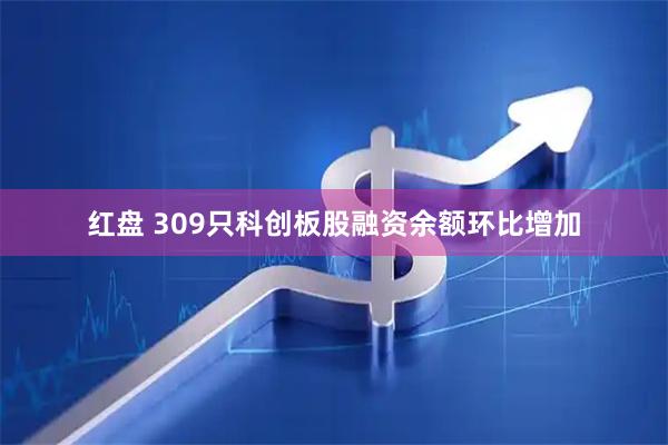 红盘 309只科创板股融资余额环比增加